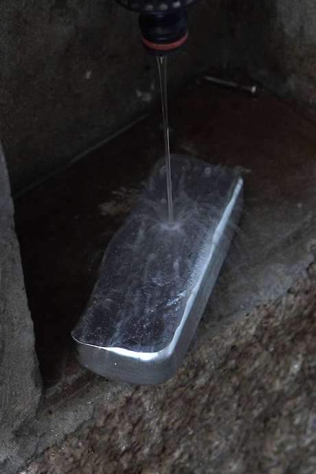    A film planned out between father and son, as the son films his father throughout the process of making an aluminum ingot.  